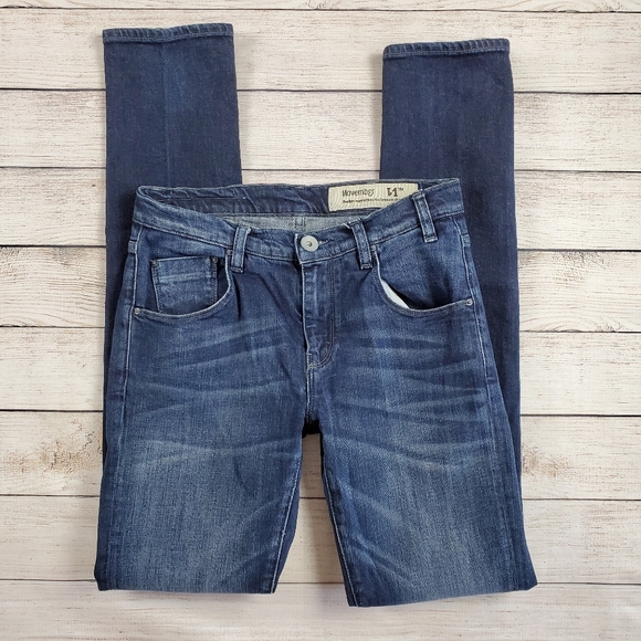 November Denim - November drake skinny jeans, dark wash